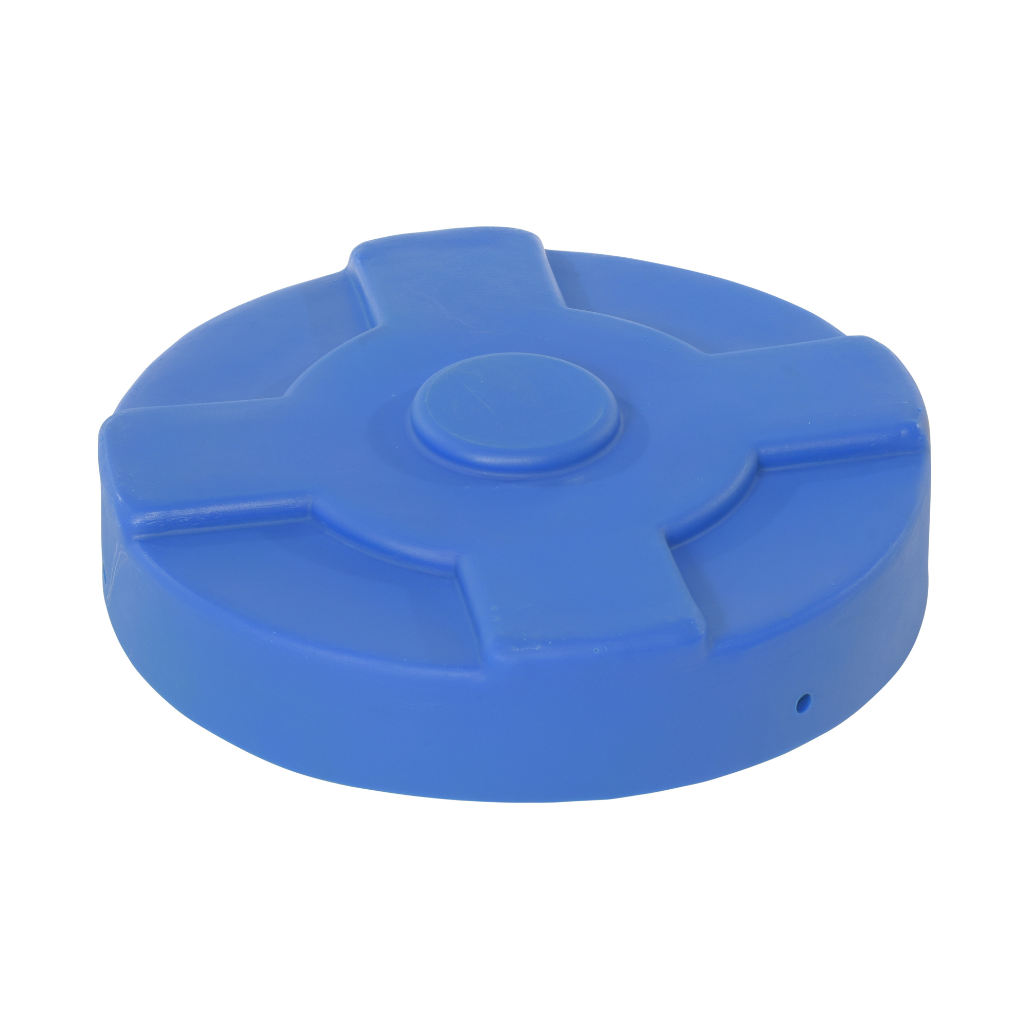 Vestil Low-Density Poly Drum Cover - 30 Gallon, 20in. Diameter, Blue, Polyethylene, Model# DC-P-30-BU
